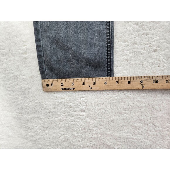 Crest Women Jeans 5/6 Gray Cotton Blend Low Rise Straight Slim Ankle Denim - Picture 6 of 16
